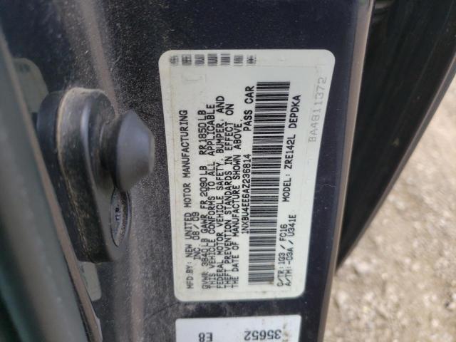 1NXBU4EE6AZ236814 - 2010 TOYOTA COROLLA BASE Сұр фото 12