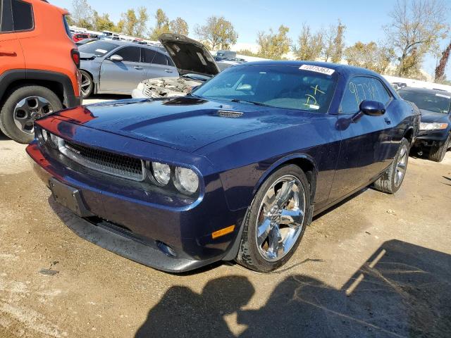 2C3CDYAG9DH688114 - 2013 DODGE CHALLENGER SXT BLUE photo 1