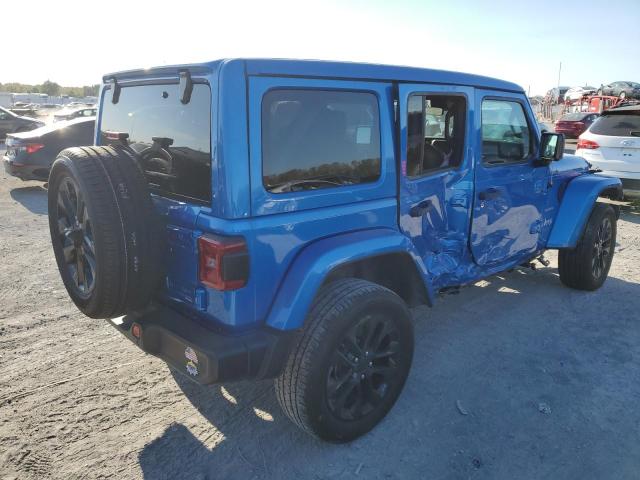 1C4JJXP6XMW767698 - 2021 JEEP WRANGLER U SAHARA 4XE BLUE photo 3