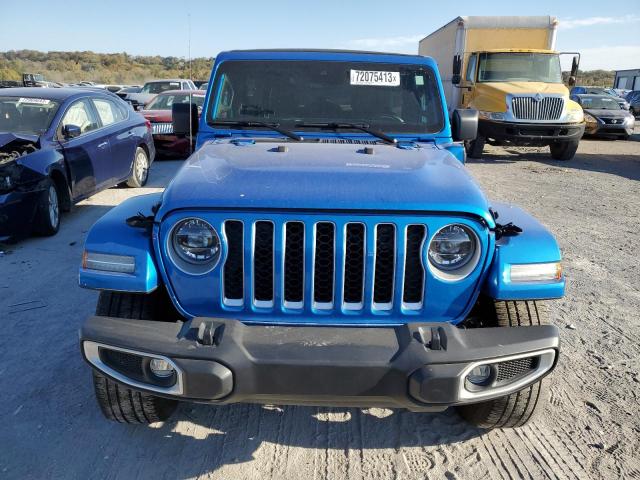 1C4JJXP6XMW767698 - 2021 JEEP WRANGLER U SAHARA 4XE BLUE photo 5