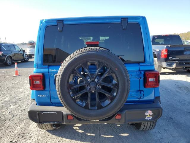 1C4JJXP6XMW767698 - 2021 JEEP WRANGLER U SAHARA 4XE BLUE photo 6