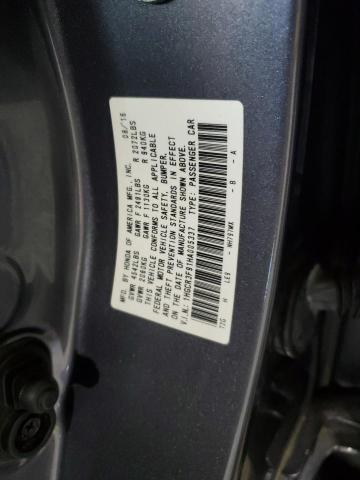 1HGCR3F91HA005337 - 2017 HONDA ACCORD TOURING GRAY photo 13