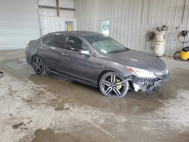 1HGCR3F91HA005337 - 2017 HONDA ACCORD TOURING GRAY photo 4