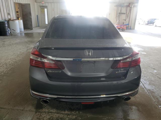 1HGCR3F91HA005337 - 2017 HONDA ACCORD TOURING GRAY photo 6