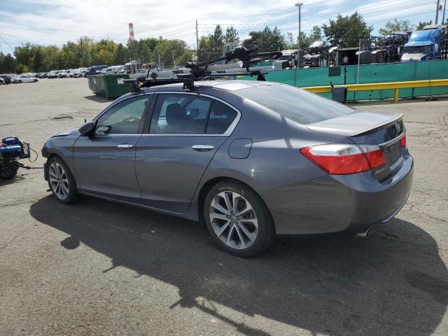 1HGCR2E55EA083219 - 2014 HONDA ACCORD SPORT GRAY photo 2