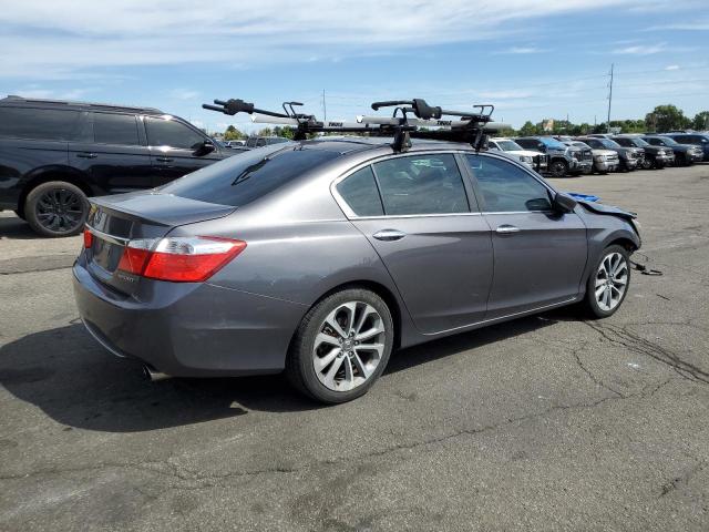 1HGCR2E55EA083219 - 2014 HONDA ACCORD SPORT GRAY photo 3