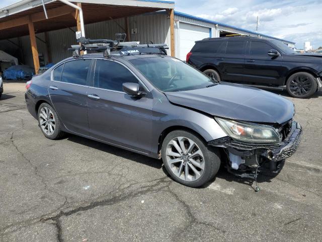 1HGCR2E55EA083219 - 2014 HONDA ACCORD SPORT GRAY photo 4