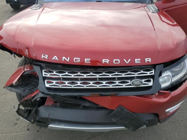 SALWR2FV6HA159134 - 2017 LAND ROVER RANGE ROVE HSE RED photo 12