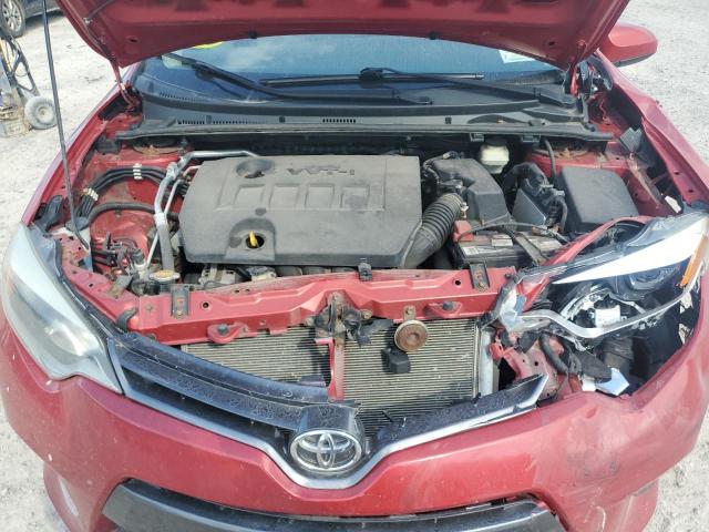 2T1BURHE2FC260111 - 2015 TOYT COROLLA L RED photo 11