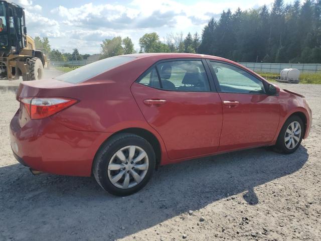 2T1BURHE2FC260111 - 2015 TOYT COROLLA L RED photo 3
