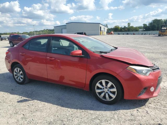 2T1BURHE2FC260111 - 2015 TOYT COROLLA L RED photo 4