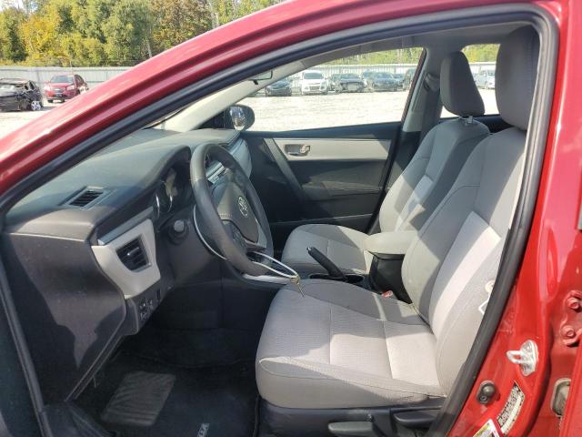 2T1BURHE2FC260111 - 2015 TOYT COROLLA L RED photo 7
