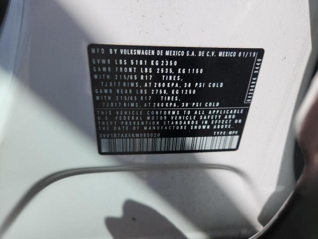 3VV1B7AX5KM085020 - 2019 VOLKSWAGEN TIGUAN S Ağ foto 13