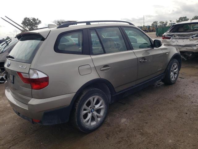 WBXPC9C40AWJ39197 - 2010 BMW X3 XDRIVE30I GRAY photo 3