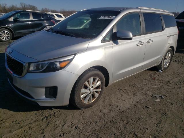 KNDMB5C11G6173613 - 2016 KIA SEDONA LX SILVER photo 1