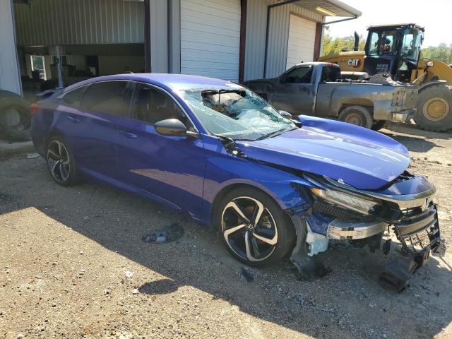 1HGCV1F32NA026155 - 2022 HONDA ACCORD SPORT BLUE photo 4