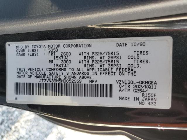 JT3VN39W5M0052959 - 1991 TOYOTA 4RUNNER VN39 SR5 黑色 照片 13