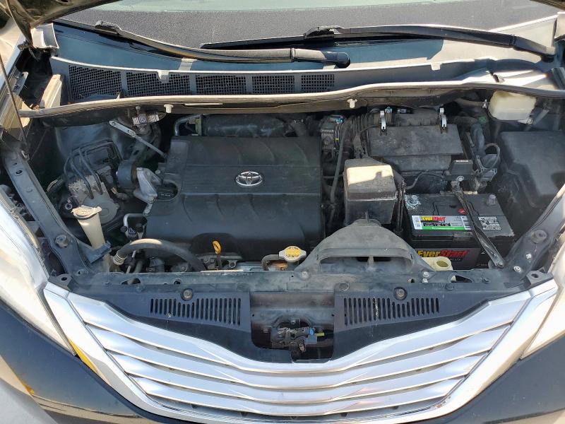 5TDYK3DC4BS036079 - 2011 TOYOTA SIENNA XLE BLACK photo 12