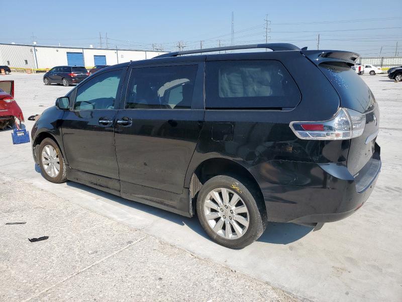 5TDYK3DC4BS036079 - 2011 TOYOTA SIENNA XLE BLACK photo 2