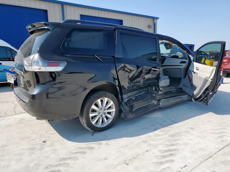 5TDYK3DC4BS036079 - 2011 TOYOTA SIENNA XLE BLACK photo 3