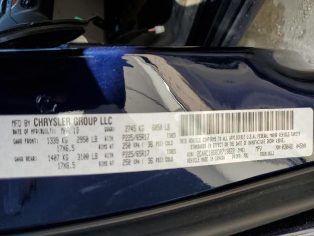 2C4RC1BG8DR713822 - 2013 CHRYSLER TOWN & COU TOURING ლურჯი ფოტო 14