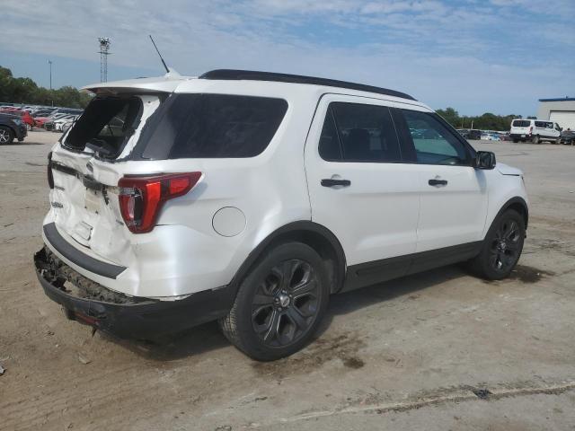 1FM5K8GTXJGB30175 - 2018 FORD EXPLORER SPORT WHITE photo 3