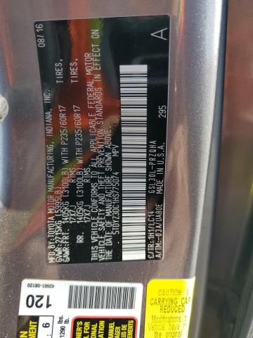 5TDYZ3DC1HS775074 - 2017 TOYOTA SIENNA XLE GRAY photo 14