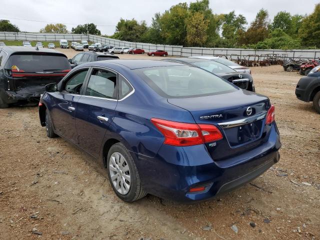 3N1AB7AP7KY245389 - 2019 NISSAN SENTRA S BLUE photo 2