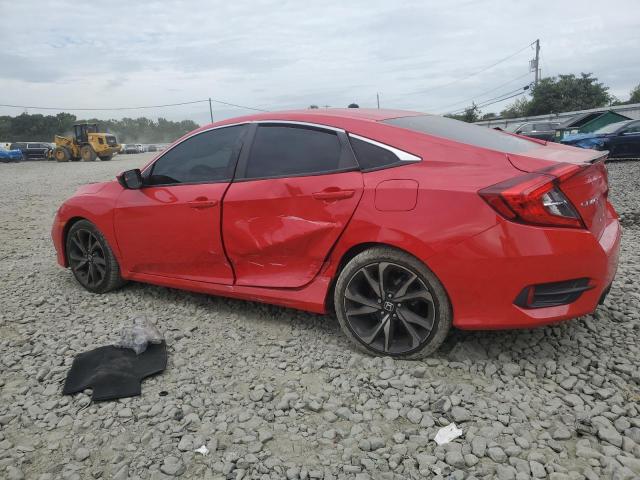 2HGFC2F83MH508007 - 2021 HONDA CIVIC SPORT RED photo 2