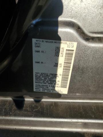 1N4BL4DVXKC138293 - 2019 NISSAN ALTIMA SV GRAY photo 12