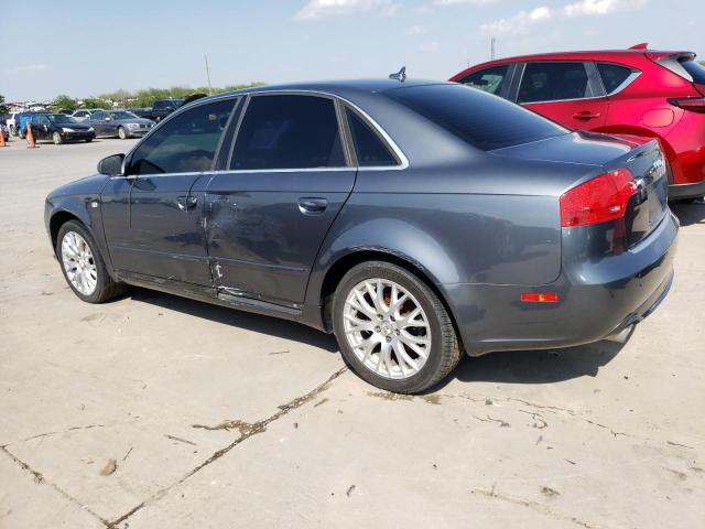 WAUAF78EX8A153743 - 2008 AUDI A4 2.0T GRAY photo 2