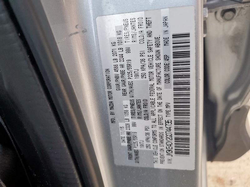 JM3KE4DY2G0744735 - 2016 MAZDA CX-5 GT SILVER photo 13