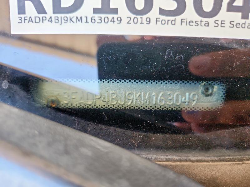 3FADP4BJ9KM163049 - 2019 FORD FIESTA SE BLUE photo 13