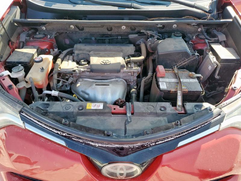 JTMRFREV8HJ145727 - 2017 TOYOTA RAV4 XLE წითელი ფოტო 11