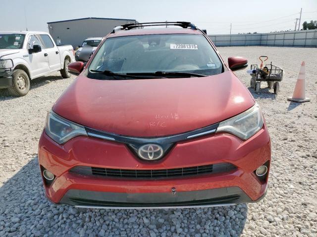 JTMRFREV8HJ145727 - 2017 TOYOTA RAV4 XLE წითელი ფოტო 5