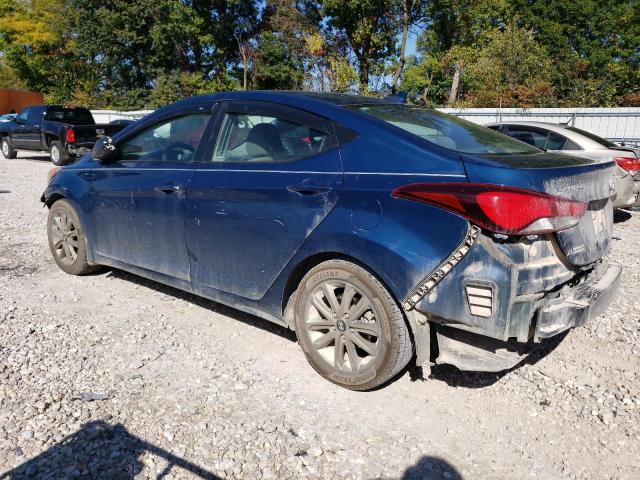 KMHDH4AE6EU030563 - 2014 HYUNDAI ELANTRA SE BLUE photo 2