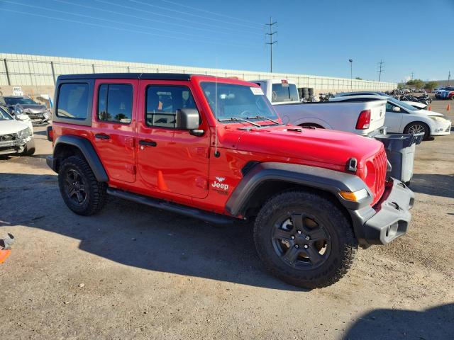 1C4HJXDG4KW579042 - 2019 JEEP WRANGLER U SPORT Czerwony zdjęcie 4