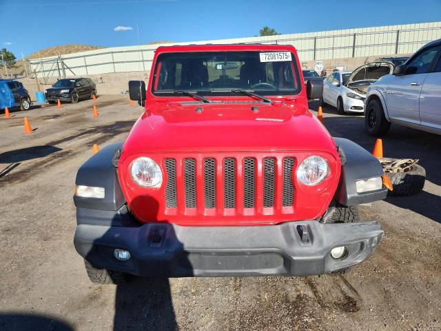 1C4HJXDG4KW579042 - 2019 JEEP WRANGLER U SPORT Czerwony zdjęcie 5