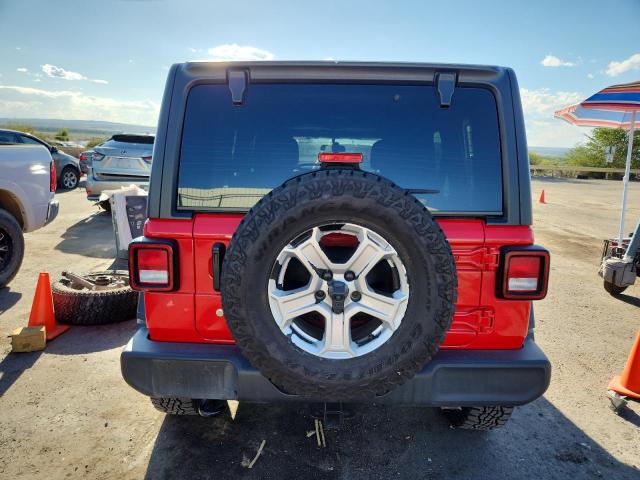 1C4HJXDG4KW579042 - 2019 JEEP WRANGLER U SPORT Czerwony zdjęcie 6