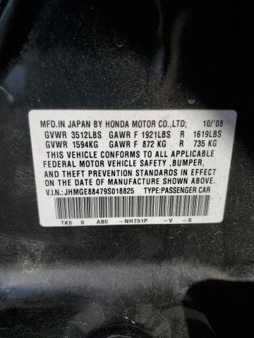 JHMGE88479S018825 - 2009 HONDA FIT SPORT BLACK photo 14