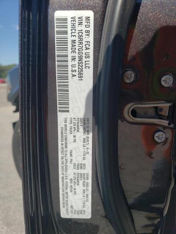 1C6RR7GG9NS225691 - 2022 RAM 1500 CLASS SLT Graphite photo 13