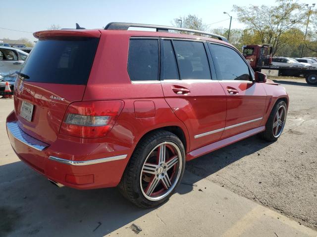 WDCGG8HB4AF327251 - 2010 MERCEDES-BENZ GLK 350 4MATIC RED photo 3