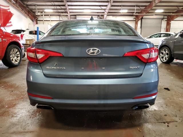 5NPE34AFXGH432258 - 2016 HYUNDAI SONATA SPORT BLUE photo 6