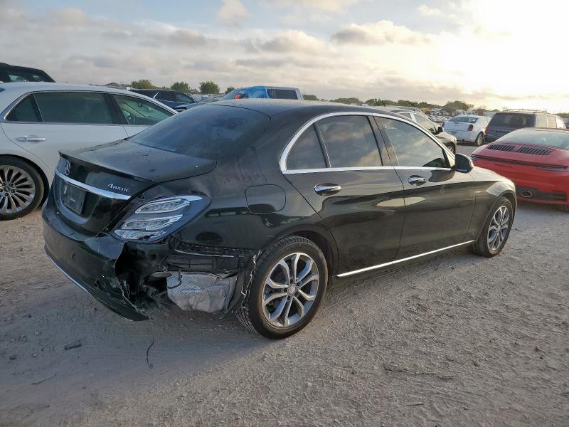 55SWF4KB4GU158124 - 2016 MERCEDES-BENZ C 300 4MATIC BLACK photo 3