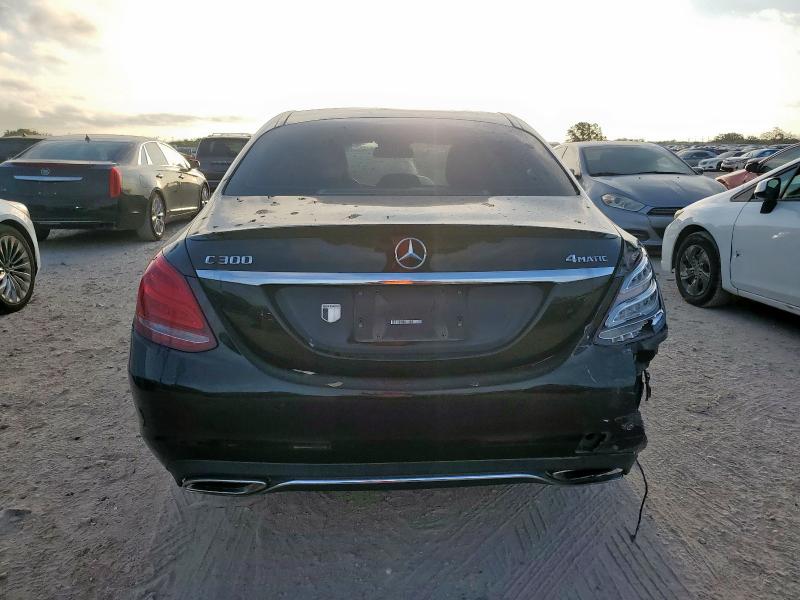 55SWF4KB4GU158124 - 2016 MERCEDES-BENZ C 300 4MATIC BLACK photo 6