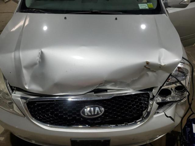 KNDMH4C78E6588454 - 2014 KIA SEDONA EX SILVER photo 12