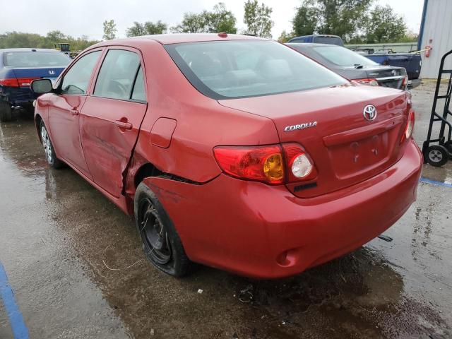 1NXBU40E19Z108063 - 2009 TOYOTA COROLLA BASE RED photo 2