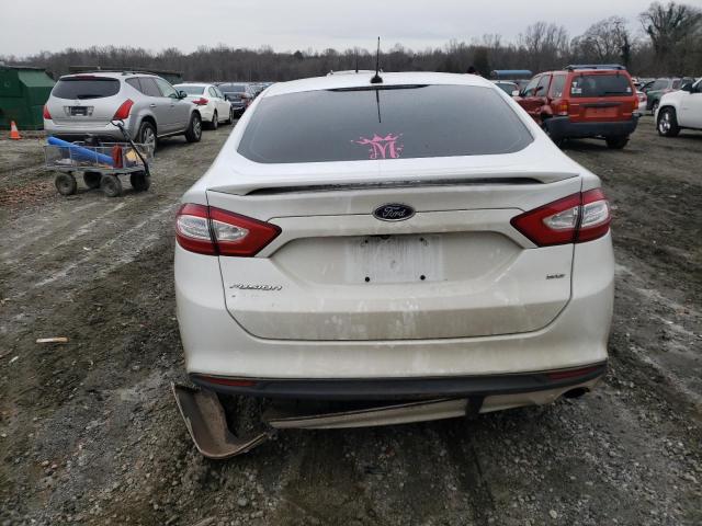 3FA6P0H73FR202191 - 2015 FORD FUSION SE WHITE photo 6