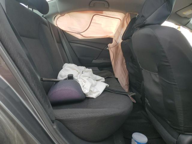 2HGFB2F53DH592242 - 2013 HONDA CIVIC LX Մոխրագույն լուսանկար 10