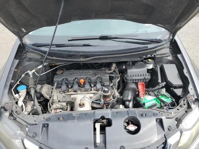 2HGFB2F53DH592242 - 2013 HONDA CIVIC LX Մոխրագույն լուսանկար 11